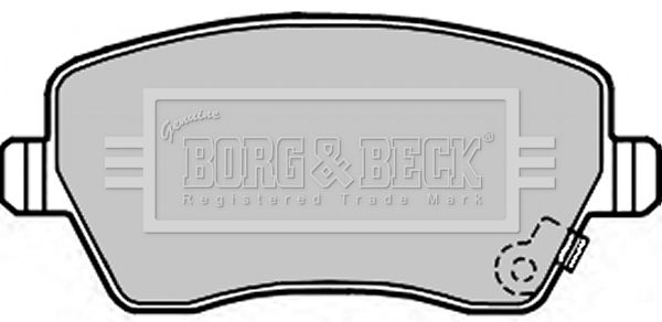 BORG & BECK Комплект тормозных колодок, дисковый тормоз BBP2297